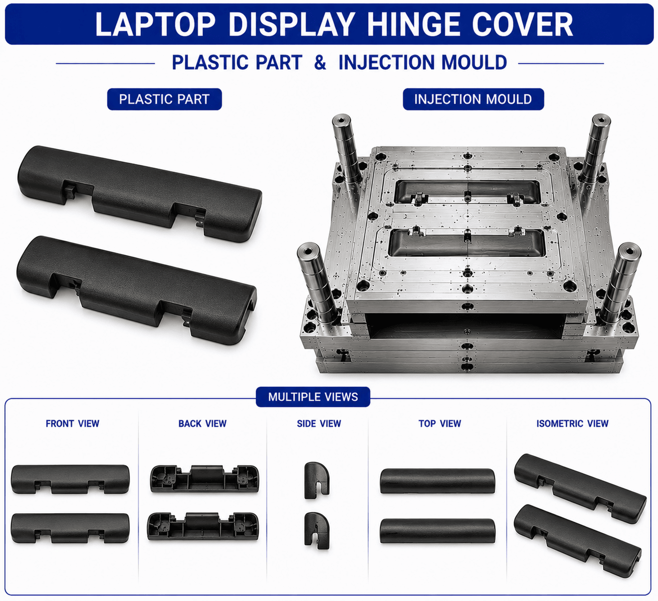 Laptop Plastic Display Hinge Cover